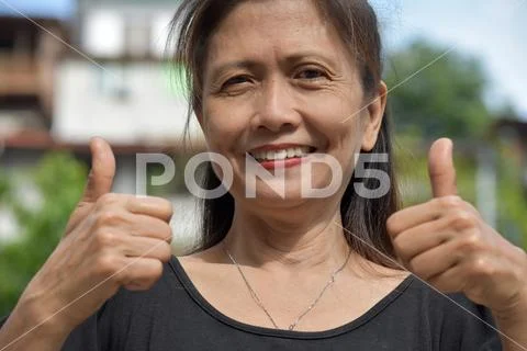 Gramma With Thumbs Up Stock Photos