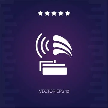 Grammaphone vector icon Stock Illustration