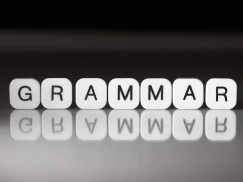 Grammar concept Stock Photos
