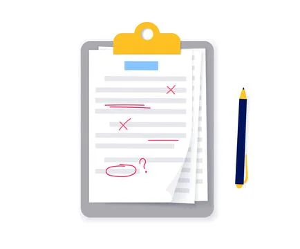 Grammar editing process Stock Illustration