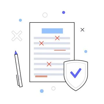 Grammar editing process Ilustração Stock