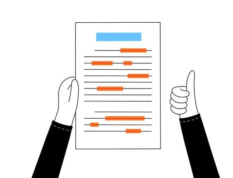 Grammar editing process Ilustração Stock