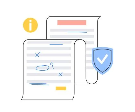 Grammar editing process Stock Illustration