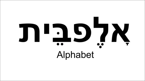  Grammar Of Hebrew.Letter Of He. Video stock 42241920