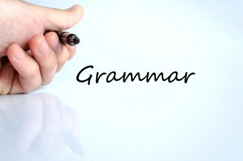 Grammar text concept Stock Photos
