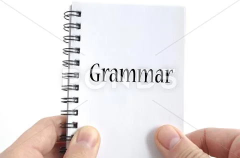 Grammar text concept Stock Photos