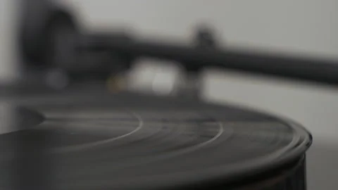 Gramophone and record to listen Stock Footage 136572080