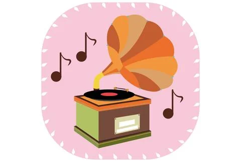 Gramophone Concept Illustration Stock Illustration