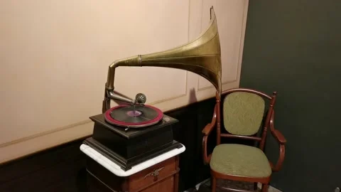 A Gramophone Stock Footage