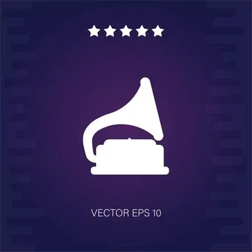 Gramophone  icon Stock Illustration