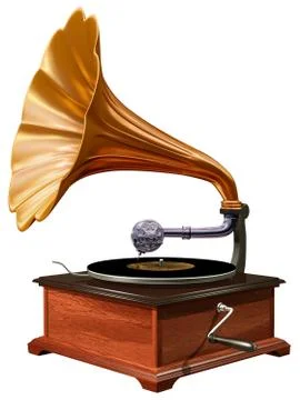 Gramophone Stock Illustration