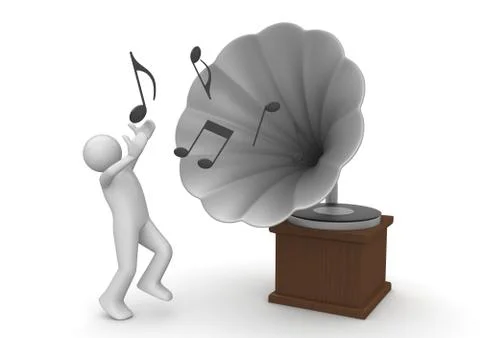 Gramophone Stock Illustration