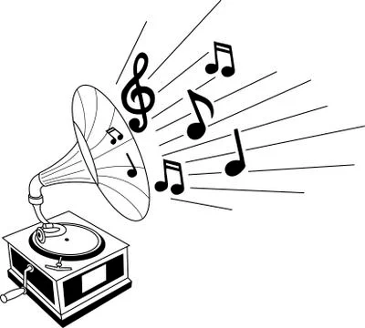 Gramophone Stock Illustration