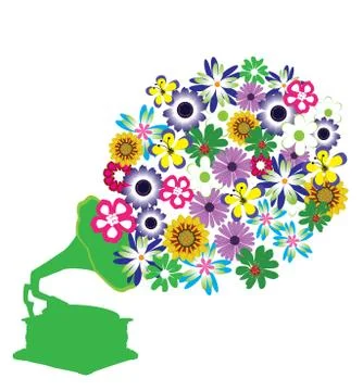 Gramophone Illustrazione stock