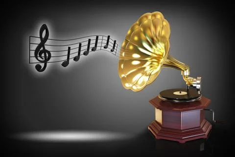 Gramophone Stock Illustration