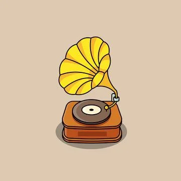Gramophone Stock Illustration