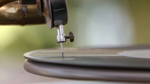 Gramophone needle Video stock 101053806