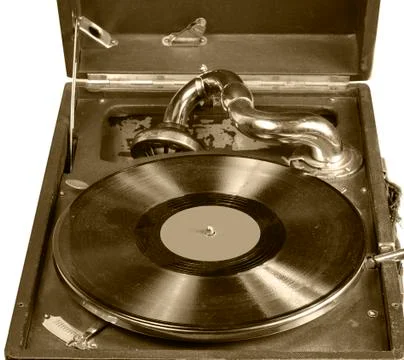 Gramophone old Stockfoto's