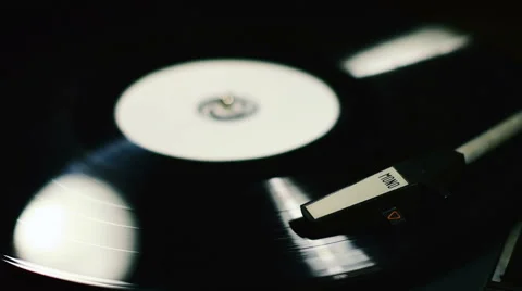 Gramophone playing. Vertical pan. Stock Footage 59792605