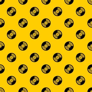 Gramophone vinyl LP record pattern vector Stockillustratie