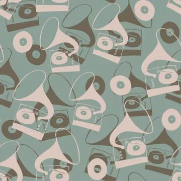 Gramophones Stock Illustration