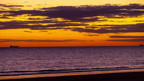 Gran canaria beach sunset Video stock 202974566