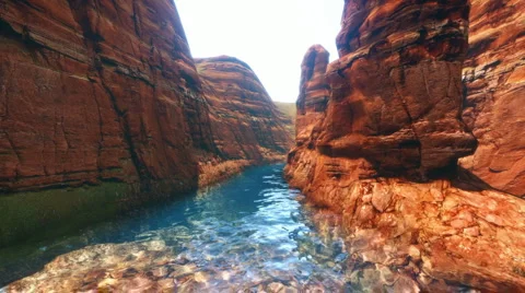 Gran Canyon Flooded Camera Fly Stock-Footage 5165185