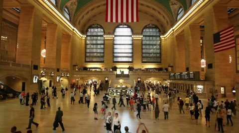Gran Centarl Station NYC 스톡 동영상 1076499