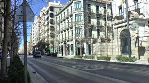 Gran Via de Colon in Central Granada Stock-Footage 237809111