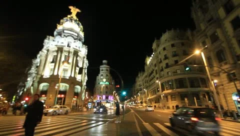 Gran Via Stock Footage 10723467