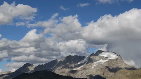 The Gran Paradiso massif, 4k resolution video Stock Footage 207357775