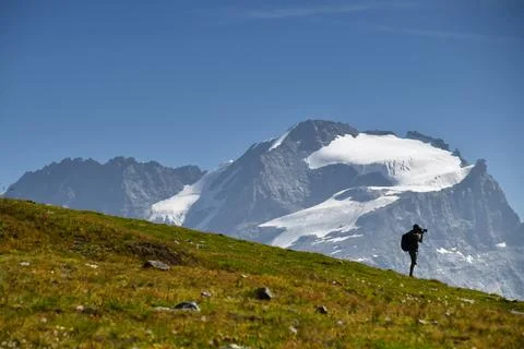 The Gran Paradiso. Stock Photos
