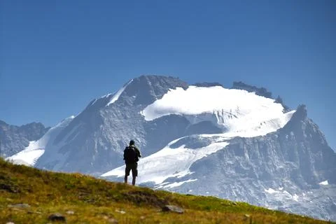 The Gran Paradiso. Stock Photos