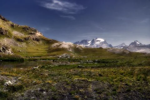 The Gran Paradiso. Stock Photos