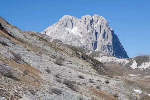 Gran Sasso mountain Stock Photos