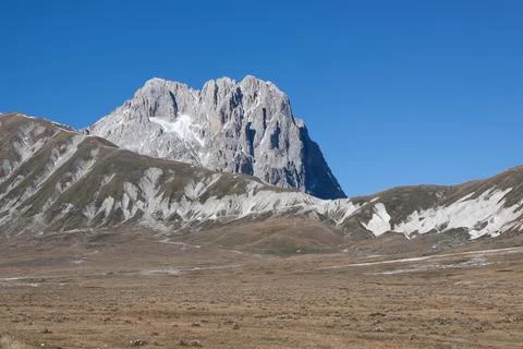 Gran Sasso mountain Stock Photos