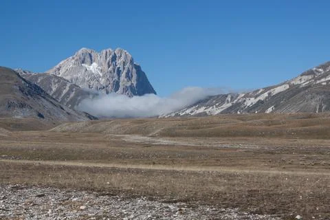 Gran Sasso mountain Stock Photos