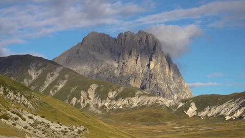 Gran Sasso mountain time laps italy abruzzo Stock Footage 127738302