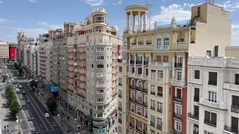 Gran Via view Stockbeeldmateriaal 338005079