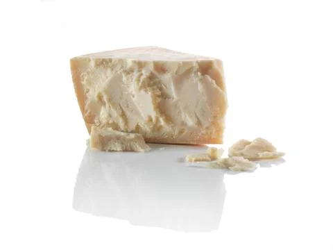 Grana cheese slice Stock Photos