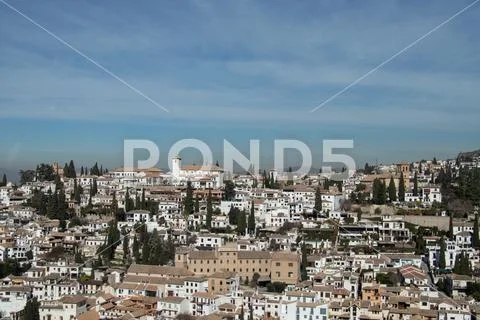 Granada from above Stock Photos
