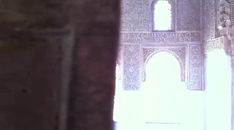 Granada Alhambra lense flare 2 Video stock 10729067