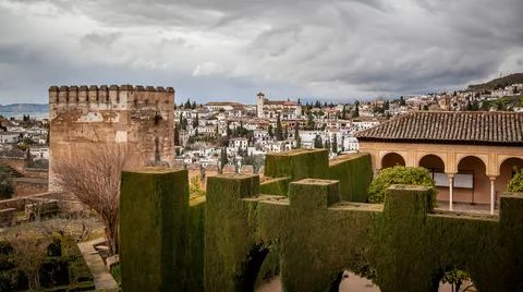 Granada from Alhambra Stock Photos