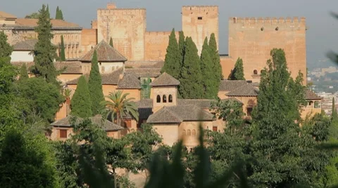 Granada Alhambra walls  動画素材 8607153