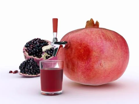 Granada juice Stock Illustration