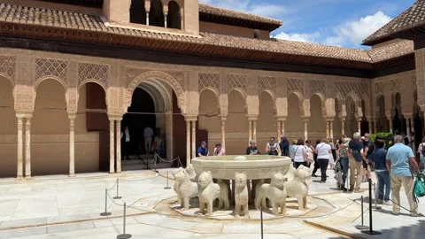 Granada, Spain - 05 09 2025 - View of Alhambra palaces in Granada, Andalusia Stock Footage 320191237