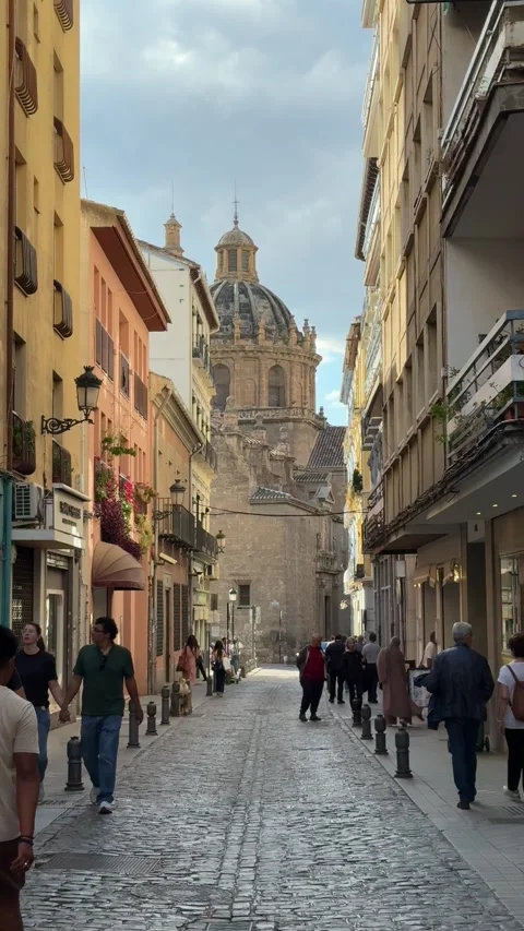 Granada, Spain - 05 12 2025: Historic city center of Granada, Spain Stock Footage 320435331