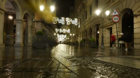 GRANADA, SPAIN. DECEMBER, 27 - 2021: Time lapse video of the central Granada Stock Footage 167772026