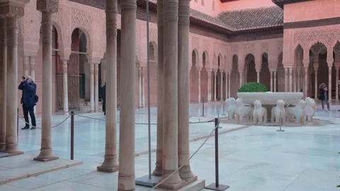 GRANADA, SPAIN - March 2022 : Alhambra fortress in Granada, Spain? Stock Footage 211786830