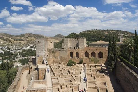 Granada,Spain,the Alhambra Stock Photos